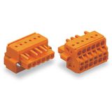 2-conductor female connector Push-in CAGE CLAMP® 2.5 mm² orange