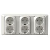 306EUJ Socket outlet Protective contact (SCHUKO) White - Jussi