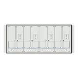 Meter box insert 1-row, 4 meter boards / 8 Modul heights