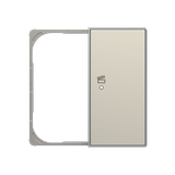 SRS-2-R-85AI Cover F@H Sky 2C. right scene AI for Switch/push button Single push button Stainless steel - Sky Niessen