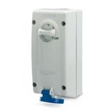 INTERLOCKED SOCKET 3P+E IP44 16A 9h