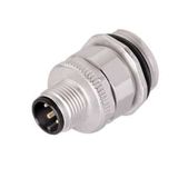 Sensor-actuator adaptor, Number of poles: 8, Coding: A, M12, 60 V