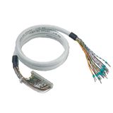 PLC-wire, Digital signals, 50-pole, Cable LiYY, 1 m, 0.14 mm²