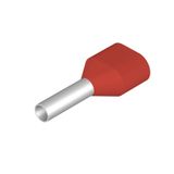 Wire end ferrule, Twin wire-end ferrule, 1.5 mm², Stripping length: 11