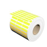 Device marking, Self-adhesive, 30 mm, Cotton fabric, yellow