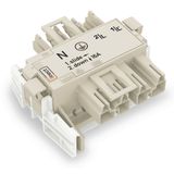 Linect® T-connector 4-pole Cod. A white
