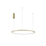 Triac Dimmable Brass Gold Aluminium   & Acrylic  LED 46 Watt 230 Volt   1708Lm 3000K IP20   D: 80 H: 200 cm Adjustable Height