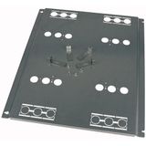 Mounting plate, +mounting kit, for NZM2, vertical, 3p, HxW=600x425mm