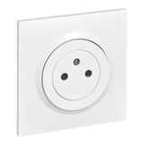 2P+E surface dooxie 16A power socket delivered with white square plate