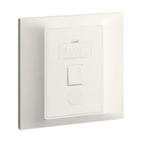 Belanko S switched Fused Connection Unit + cord outlet - Ivory