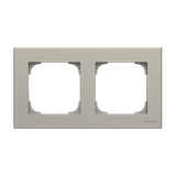 8572 AI Frame 2-gangs - Stainless Steel 2gang Stainless steel - Sky Niessen