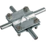 Cross unit St/tZn f. Rd 8-10/8-10mm Rd 8-10/Fl 30mm without interm. pl