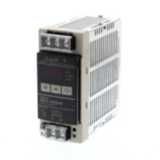Power supply, 90 W, 100 to 240 VAC input, 24 VDC 3.75A output, DIN rai