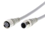 Cable with connectors on both cable ends, M12 straight socket (female) XS2W0101G