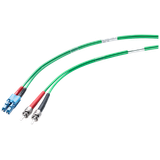 SM FO cord BFOC/LC; 9/125; pre-assembled with 1x LC duplex plug and 2 x BFOC plugs; length 2.0 m.