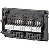 Relay input block base, 16 points (requires G2V/3RV relays), NPN(- com G70V1005H