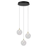 Lucide GISELA - Hanging lamp - Ø 36 cm - LED Dimming. - 3x3.6W 2700K - Transparent