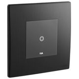 Mallia Senses - 1 gang 1 way touch switch 16AX - Brushed Black