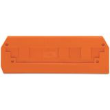 End and intermediate plate 2.5 mm thick orange