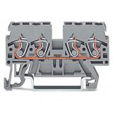 4-conductor through terminal block 2.5 mm² side and center marking bla