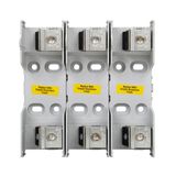 Eaton Bussmann series HLS fuse holder, No flanges, 125 Vac, 60 Vdc, 15A, Two-pole, Tin-plated bifrucated copper terminal