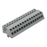 1-conductor female connector, angled CAGE CLAMP® 2.5 mm² gray