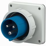 Panel mounted inlet, 32A3p6h230V, IP67