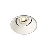 Rovigo Dark Light LED recessed spot 10W 100-240V GU10 white