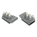 Supply module 5 x 2.5 mm² + 2 x 1.5 mm² 5-pole gray