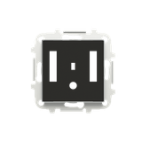 8568.4 NS Cover plate for BT sound module - 2M - White Black - Sky Niessen