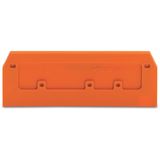 End and intermediate plate 2.5 mm thick orange