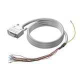 PLC-wire, Digital signals, 25-pole, Cable LiYCY, 1.5 m, 0.25 mm²