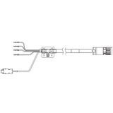 1SA series servo hybrid cable, 10 m, non braked, 230 V: 1 kW to 1.5 kW