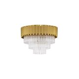 Gold Aluminum & Crystal (118 pcs) LED E14 6x5 Watt 230 Volt IP20 Bulb Excluded D: 50 H: 35.5 cm