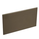 British standard blanking cover plate Arteor for 2 gang box - dark bronze