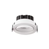 White Aluminium LED 12 Watt 720Lm 3000K Beam 38o IP65 D: 9 H: 4.7 cm