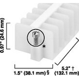 Allen-Bradley, 1492 Panel Mount Block, Standard 12-Pole, screw terminal w/ wire clamp