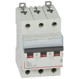 DX³6000 10kA high inlet and low outlet screw circuit breaker 3P 400V~ - 63A - curve C - for traditional HX³ comb