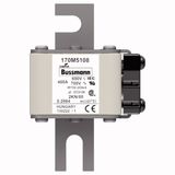 Fuse-link, high speed, 400 A, AC 690 V, DIN 2, 61 x 77 x 108 mm, aR, DIN, IEC, single indicator