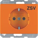 SCHUKO soc. out. "ZSV" imprint, arsys, orange glossy