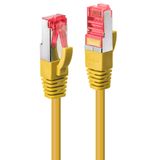 0.5m Cat.6 S/FTP Network Cable, Yellow RJ45, M/M, 250MHz, Copper, 27AWG