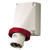 Wall mounted inlet, 63A5p6h400V, IP67