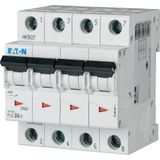 Miniature circuit breaker (MCB), 4 A, 4p, characteristic: B