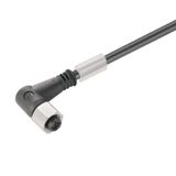 Sensor-actuator Cable (assembled), One end without connector, M12, Num