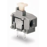 Stackable PCB terminal block push-button 1.5 mm² light gray
