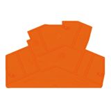 End plate (terminals), 77.81 mm x 2 mm, orange