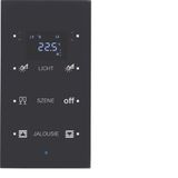 KNX glass sensor 3g thermostat, display, intg bus coupl. , KNX-TS sens