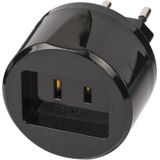 Travel Adapter USA => Euro with 2,5A fuse