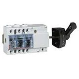Isolating switch Vistop - 100 A - 3P - side handle, black - 7.5 modules