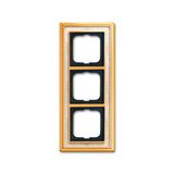 1723-836 Cover Frame Busch-dynasty® polished brass decor ivory white